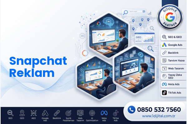 Snapchat Reklam — Dijital1 dijital pazarlama hizmeti görseli