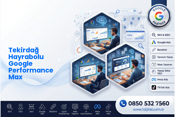 Tekirdağ Hayrabolu Google Performance Max — Dijital1 dijital pazarlama hizmeti görseli
