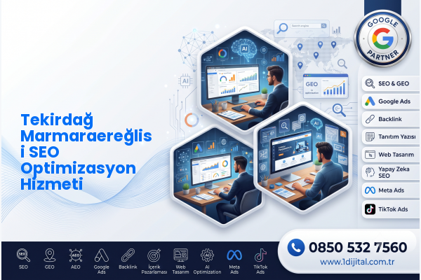 Tekirdağ Marmaraereğlisi SEO Optimizasyon Hizmeti — Dijital1 dijital pazarlama hizmeti görseli