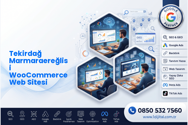 Tekirdağ Marmaraereğlisi WooCommerce Web Sitesi — Dijital1 dijital pazarlama hizmeti görseli