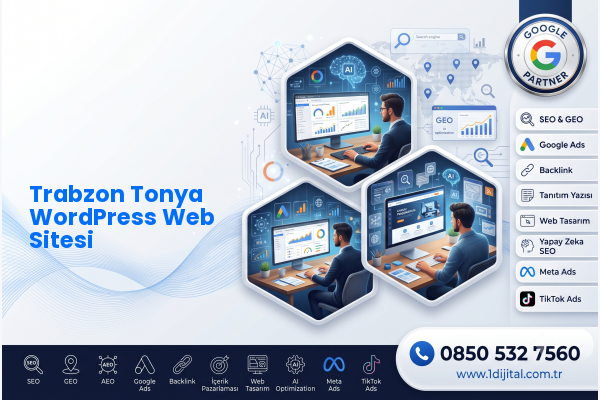 Trabzon Tonya WordPress Web Sitesi — Dijital1 dijital pazarlama hizmeti görseli