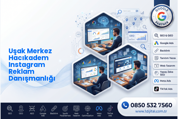 Uşak Merkez Hacıkadem Instagram Reklam Danışmanlığı — Dijital1 dijital pazarlama hizmeti görseli