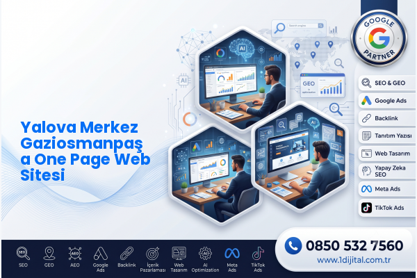 Yalova Merkez Gaziosmanpaşa One Page Web Sitesi — Dijital1 dijital pazarlama hizmeti görseli