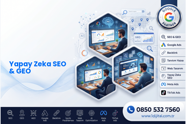 Yapay Zeka SEO & GEO — Dijital1 ilgili dijital pazarlama hizmeti