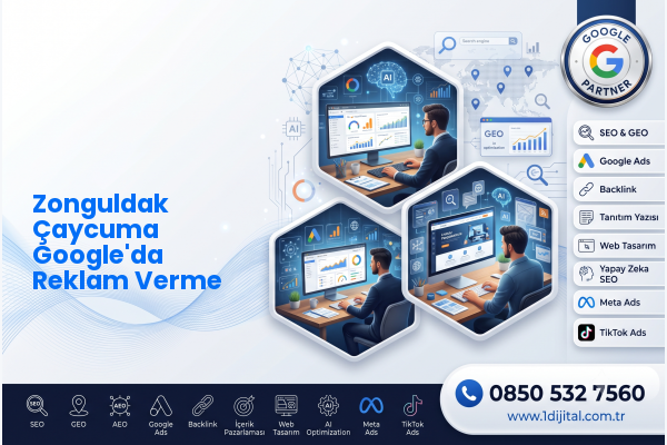 Zonguldak Çaycuma Google'da Reklam Verme — Dijital1 dijital pazarlama hizmeti görseli